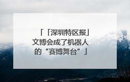 「深圳特区报」文博会成了机器人的“赛博舞台”