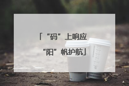 “码”上响应 “阳”帆护航