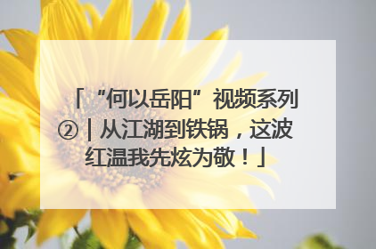 “何以岳阳”视频系列②｜从江湖到铁锅，这波红温我先炫为敬！
