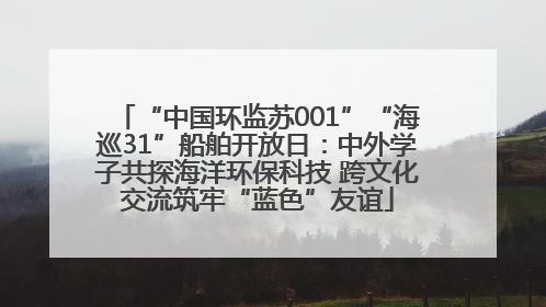 “中国环监苏001”“海巡31”船舶开放日：中外学子共探海洋环保科技 跨文化交流筑牢“蓝色”友谊