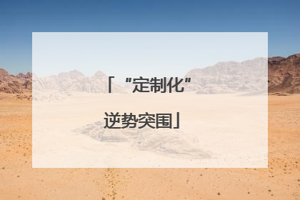 “定制化” 逆势突围