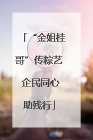 “金姐桂哥”传粽艺 企民同心助残行