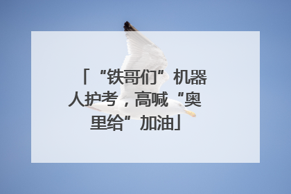 “铁哥们”机器人护考，高喊“奥里给”加油
