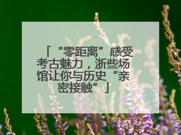 “零距离”感受考古魅力，浙些场馆让你与历史“亲密接触”