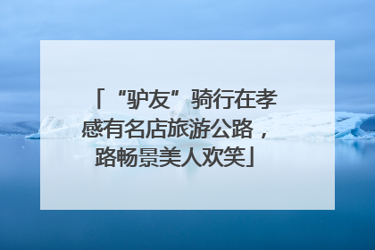 “驴友”骑行在孝感有名店旅游公路，路畅景美人欢笑