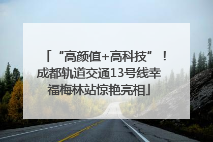 “高颜值+高科技”！成都轨道交通13号线幸福梅林站惊艳亮相