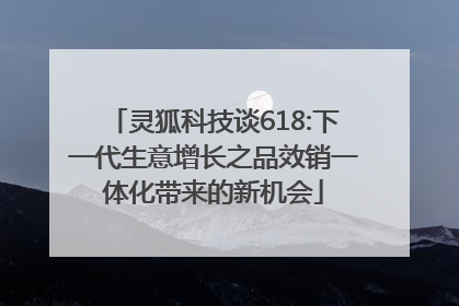 灵狐科技谈618:下一代生意增长之品效销一体化带来的新机会