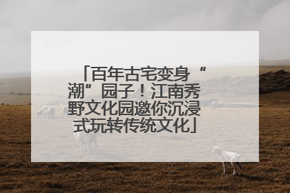 百年古宅变身“潮”园子！江南秀野文化园邀你沉浸式玩转传统文化