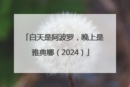 白天是阿波罗，晚上是雅典娜（2024）