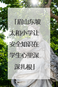 眉山东坡太和小学让安全知识在学生心里深深扎根