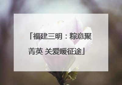 福建三明：粽意聚菁英 关爱暖征途