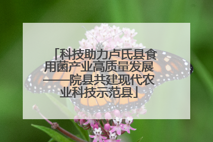 科技助力卢氏县食用菌产业高质量发展——院县共建现代农业科技示范县