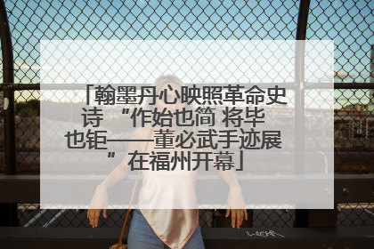 翰墨丹心映照革命史诗 “作始也简 将毕也钜——董必武手迹展”在福州开幕
