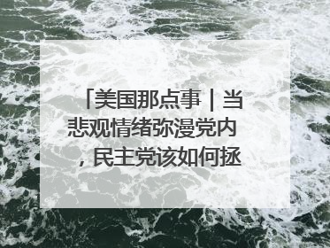 美国那点事｜当悲观情绪弥漫党内，民主党该如何拯救自己？