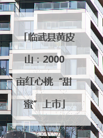 临武县黄皮山：2000亩红心桃“甜蜜”上市
