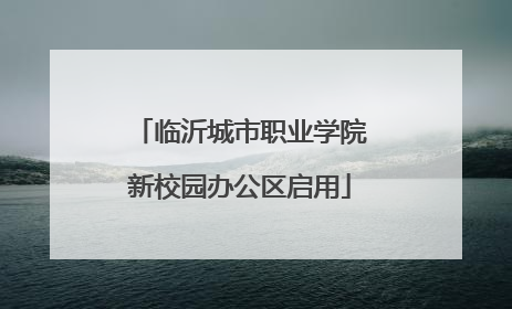 临沂城市职业学院新校园办公区启用