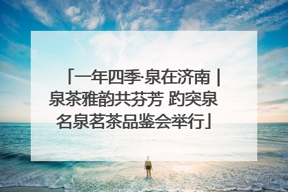 一年四季·泉在济南｜泉茶雅韵共芬芳 趵突泉名泉茗茶品鉴会举行