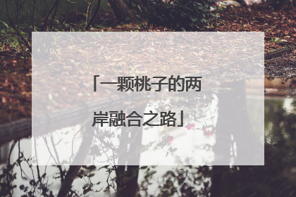 一颗桃子的两岸融合之路