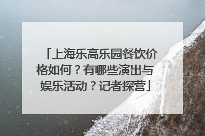 上海乐高乐园餐饮价格如何？有哪些演出与娱乐活动？记者探营