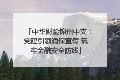 中华财险锦州中支：党建引领消保宣传 筑牢金融安全防线