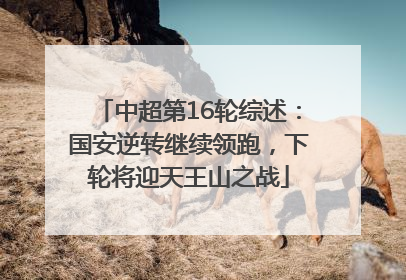 中超第16轮综述：国安逆转继续领跑，下轮将迎天王山之战