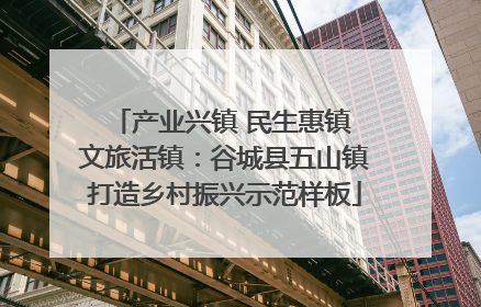 产业兴镇 民生惠镇 文旅活镇：谷城县五山镇打造乡村振兴示范样板