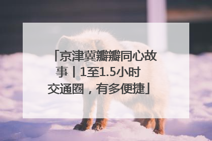 京津冀瓣瓣同心故事丨1至1.5小时交通圈，有多便捷
