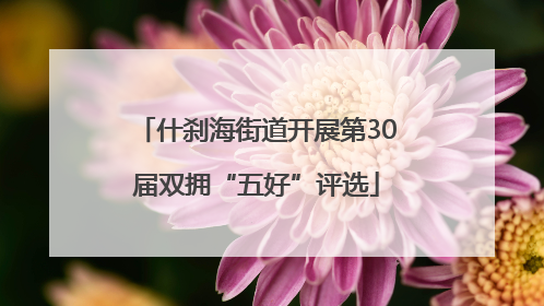 什刹海街道开展第30届双拥“五好”评选