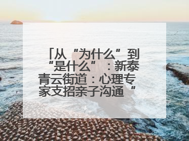 从“为什么”到“是什么”：新泰青云街道：心理专家支招亲子沟通“心”技巧