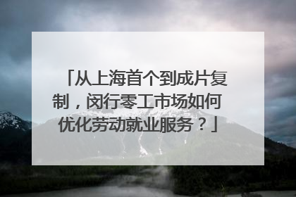 从上海首个到成片复制，闵行零工市场如何优化劳动就业服务？