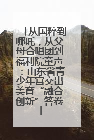 从国粹到哪吒，从父母合唱团到福利院童声：山东省青少年宫交出美育“融合创新”答卷