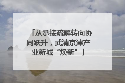 从承接疏解转向协同跃升，武清京津产业新城“焕新”