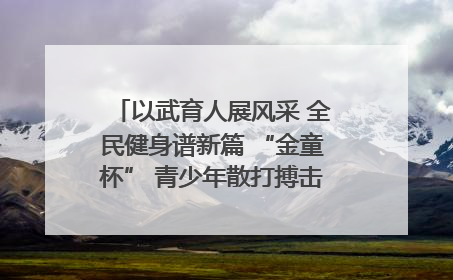 以武育人展风采 全民健身谱新篇 “金童杯” 青少年散打搏击邀请赛圆满落幕