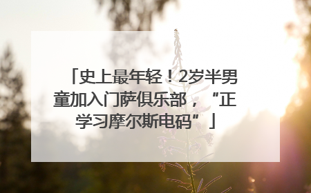 史上最年轻！2岁半男童加入门萨俱乐部，“正学习摩尔斯电码”