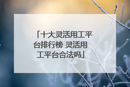 十大灵活用工平台排行榜 灵活用工平台合法吗