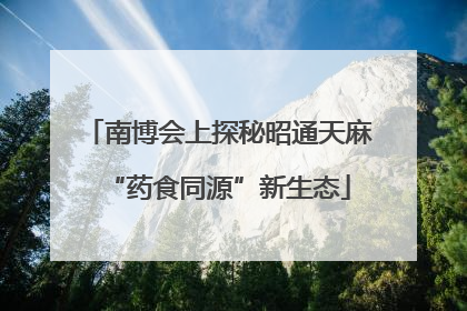 南博会上探秘昭通天麻“药食同源”新生态