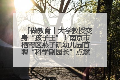 做教育︱大学教授变身“孩子王”！南京市栖霞区燕子矶幼儿园首聘“科学副园长”点燃萌娃科学梦