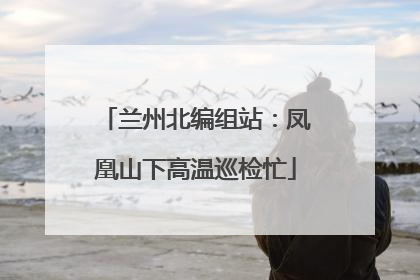 兰州北编组站：凤凰山下高温巡检忙