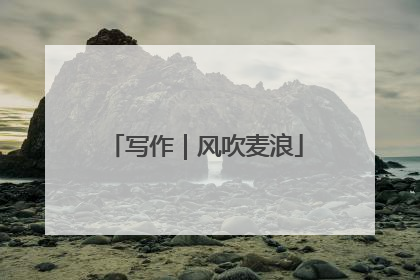 写作｜风吹麦浪