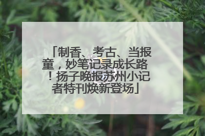 制香、考古、当报童，妙笔记录成长路！扬子晚报苏州小记者特刊焕新登场