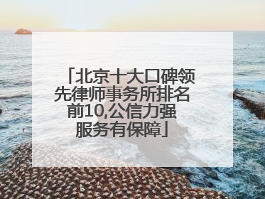 北京十大口碑领先律师事务所排名前10,公信力强服务有保障
