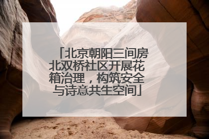 北京朝阳三间房北双桥社区开展花箱治理，构筑安全与诗意共生空间