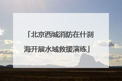 北京西城消防在什刹海开展水域救援演练