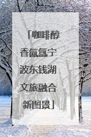 咖啡醇香氤氲宁波东钱湖文旅融合新图景