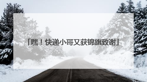 嘿！快递小哥又获锦旗致谢