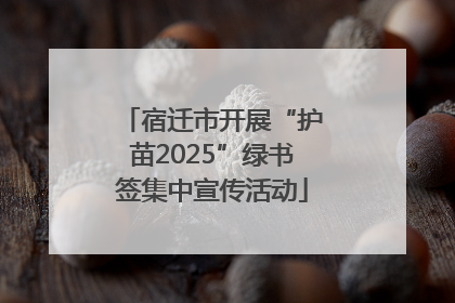 宿迁市开展“护苗2025”绿书签集中宣传活动