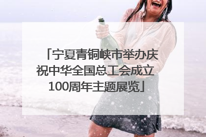 宁夏青铜峡市举办庆祝中华全国总工会成立100周年主题展览