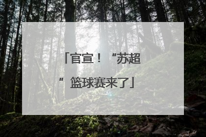 官宣！“苏超”篮球赛来了
