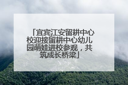 宜宾江安留耕中心校迎接留耕中心幼儿园萌娃进校参观，共筑成长桥梁
