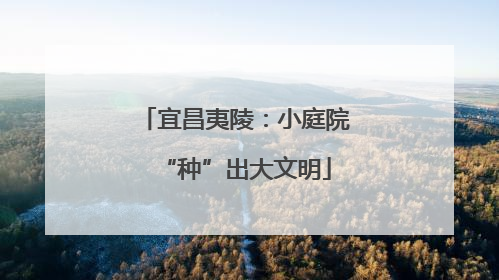 宜昌夷陵：小庭院“种”出大文明